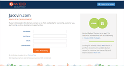 Desktop Screenshot of jacovin.com
